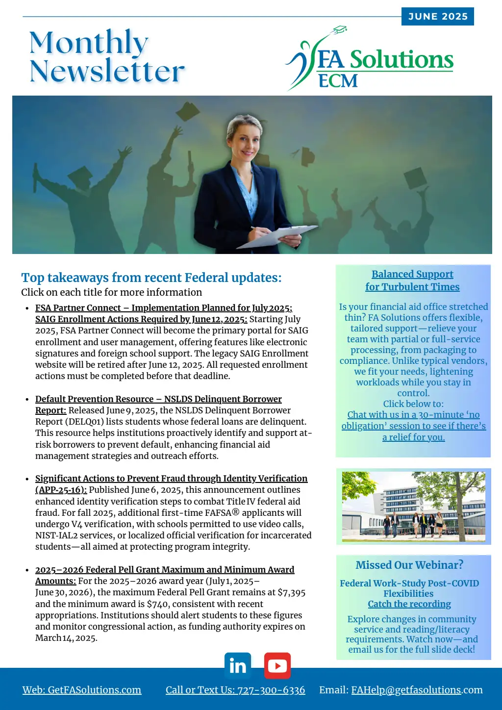 Fed-Updates Financial Aid Newsletter June 2025